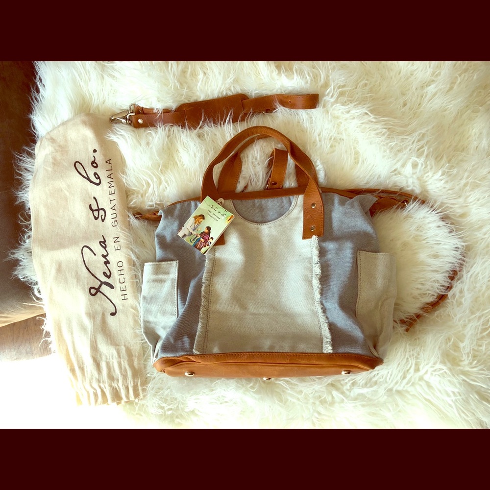 NENA & CO. Denim collection weekender bag
